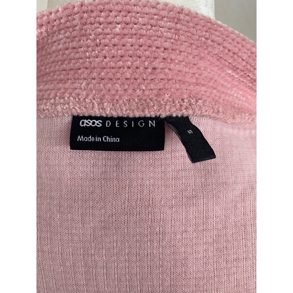 ASOS Design Pink Chenille Open Cardigan Sweater - Picture 5 of 7